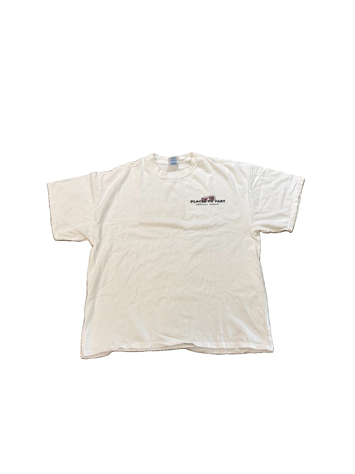 Vintage 90s/Y2K Top 10 Places To Fart Parody Tshirt Size XL