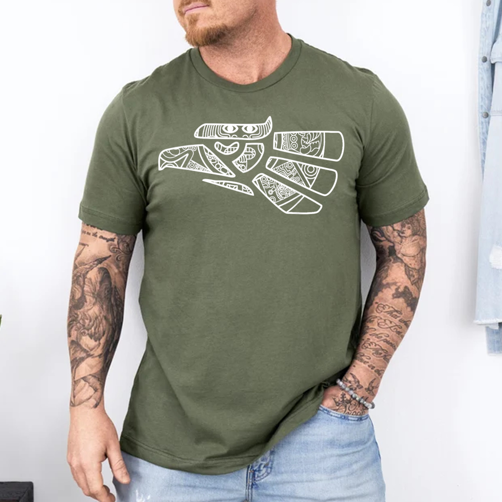 Hecho En Mexico Aztec Calendar Mexican Eagle T-Shirt