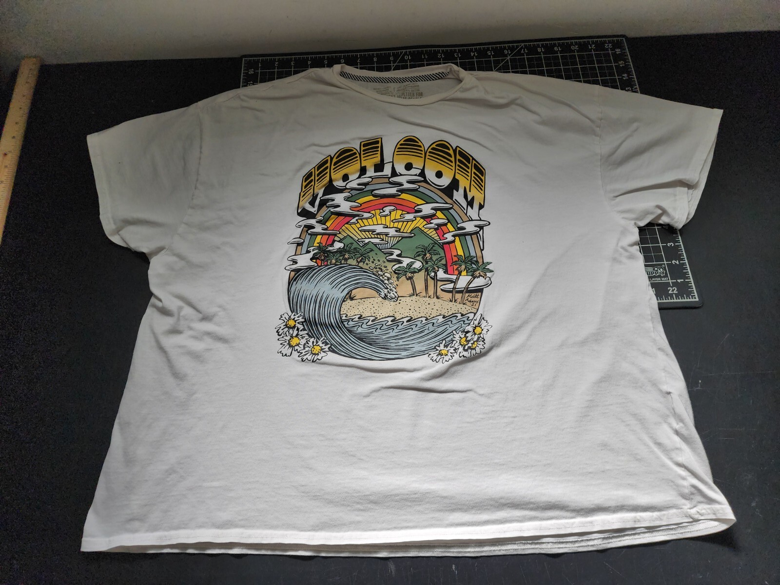 Volcom Farm To Yarn 100% Organic Cotton Wave T-shirt One Size Fits Most