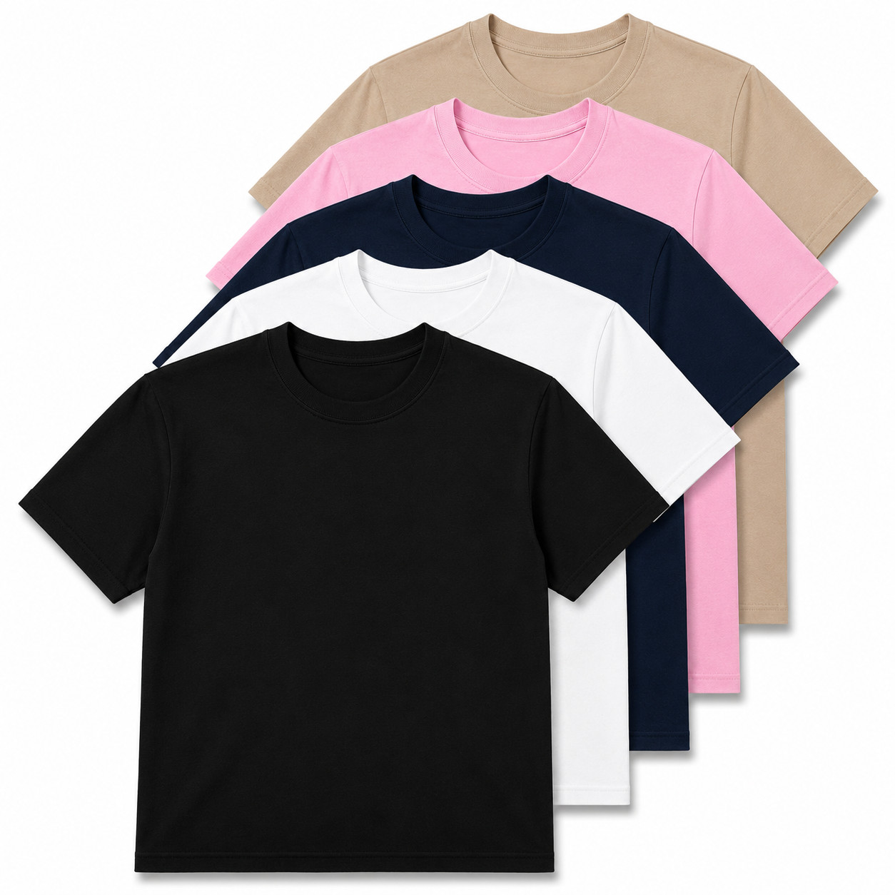 Gildan Heavy Cotton 5000 T-Shirt 3 & 5 Pack Men’s Plain Crew Neck Cotton Tee