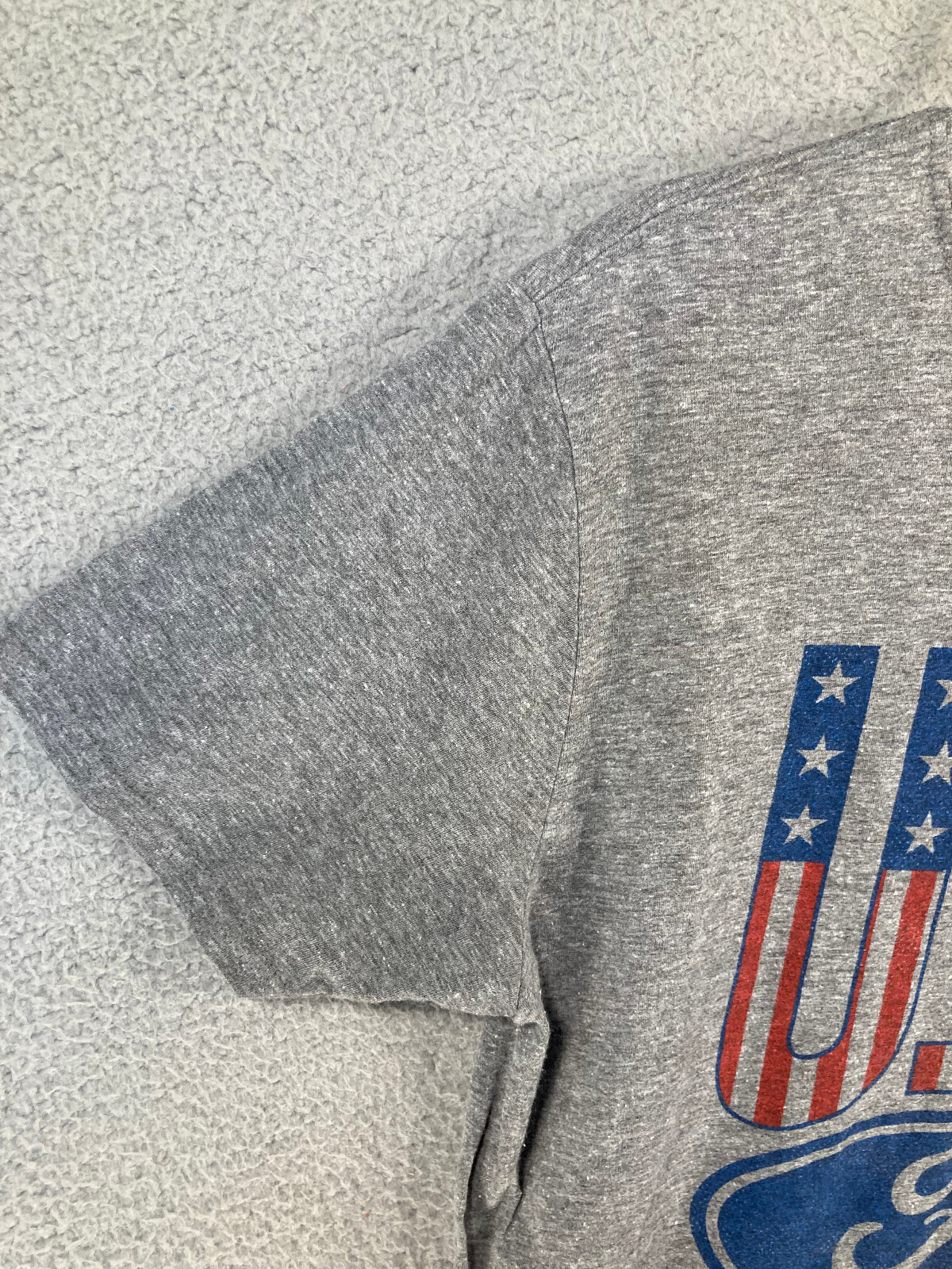 USA Ford T-Shirt Adult Large Gray Short Sleeve Patriotic Cars America Tee Luv