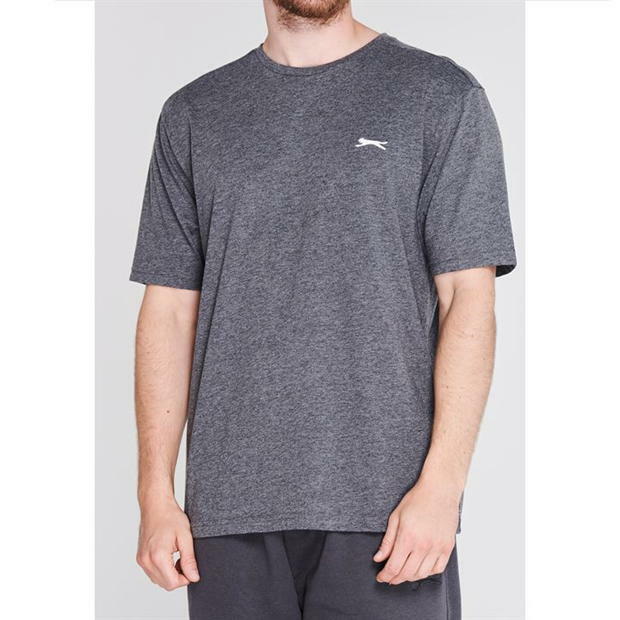 Mens Slazenger 100% Cotton Plain Crew Neck T Shirt XS S M L XL XXL 3XL 4XL BNWT