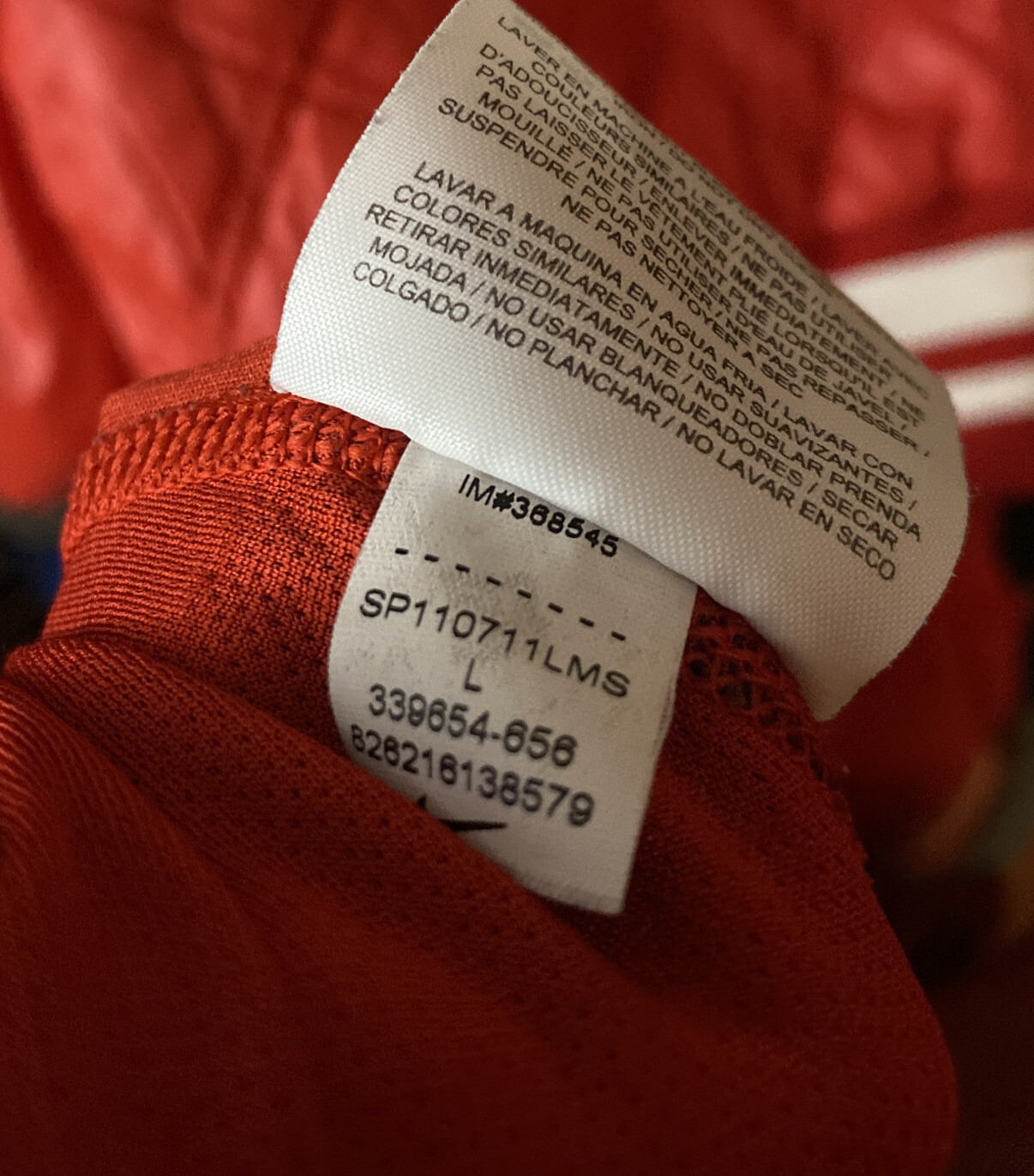 Nike Dri-Fit Men’s L Long Sleeve Running Shirt 1/4 Zip Swoosh Red 339654-656 Gym