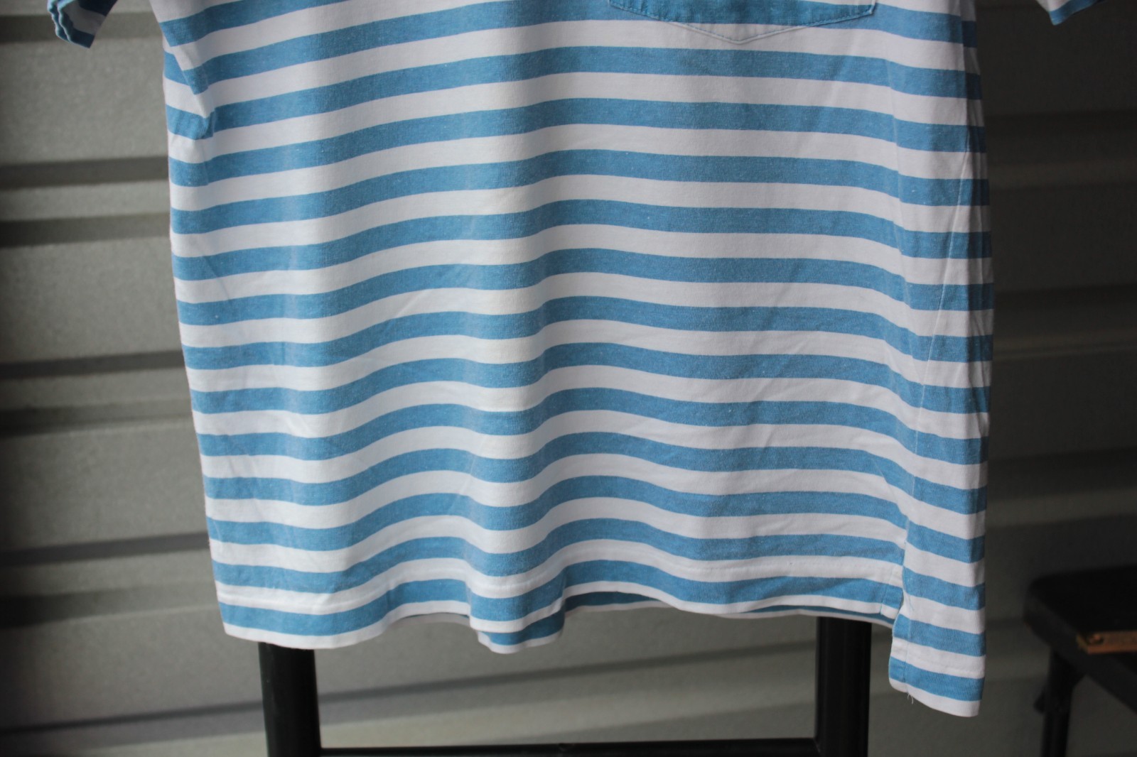 OG Vintage GAP Blue Striped Oversized Pocket T-Shirt Mens XS
