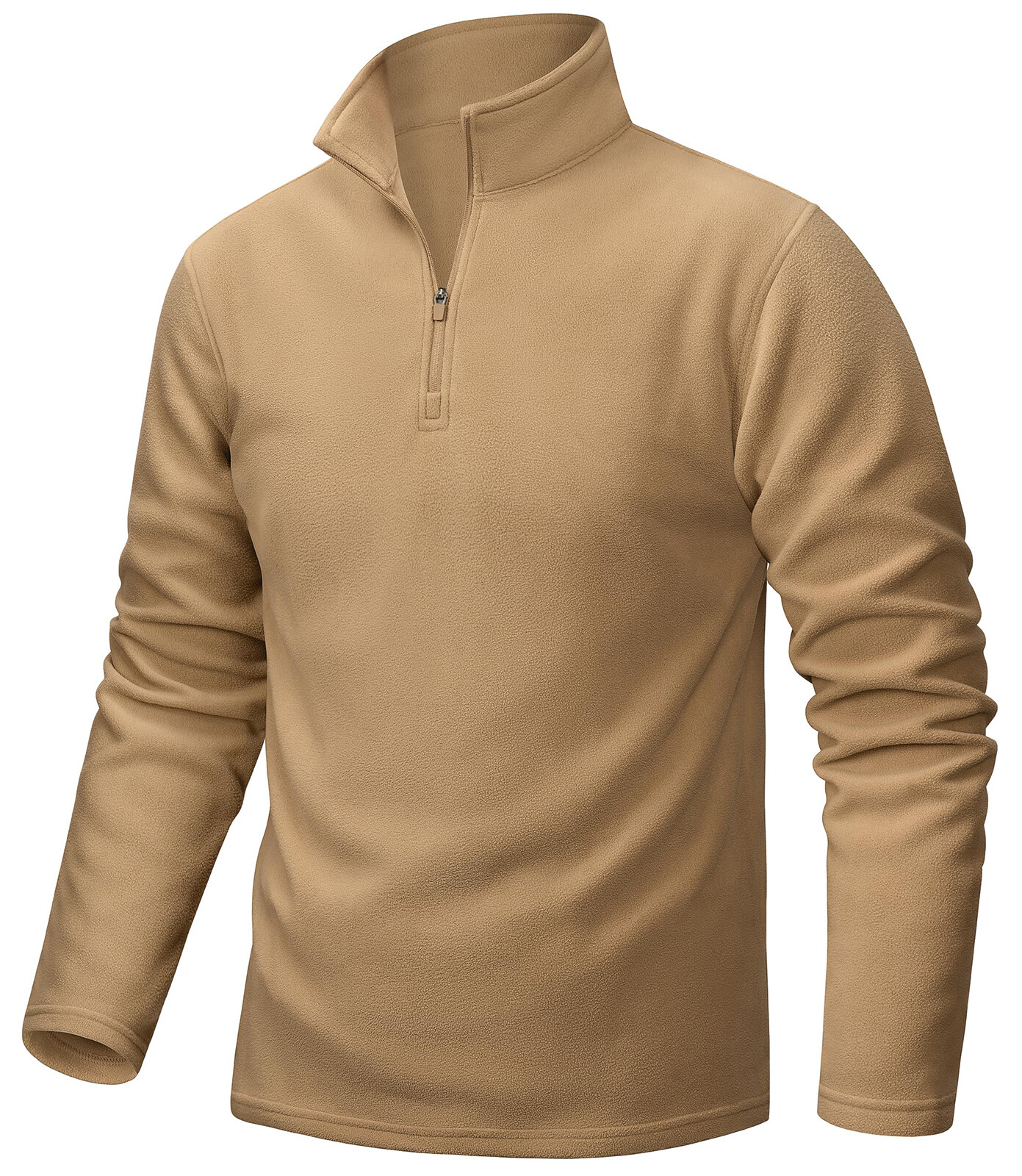 Mens 1/4 Zip Pullover Fleece Jacket Long Sleeve Warm Casual Athletic Sweatshirts
