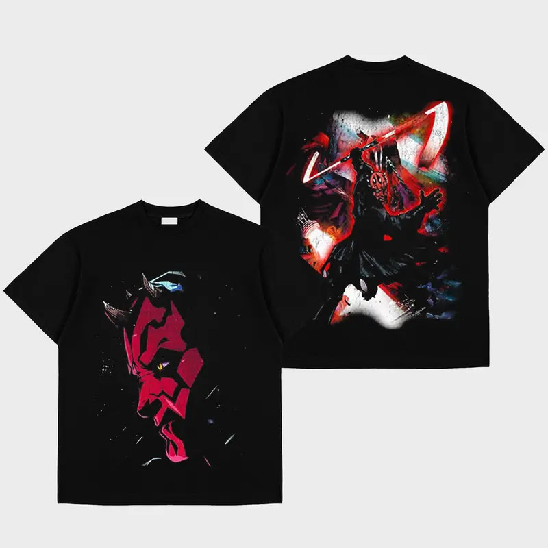 Darth Maul Premium Cotton T-Shirt, Dathomirian Zabrak Shirt, Character Comics Fa