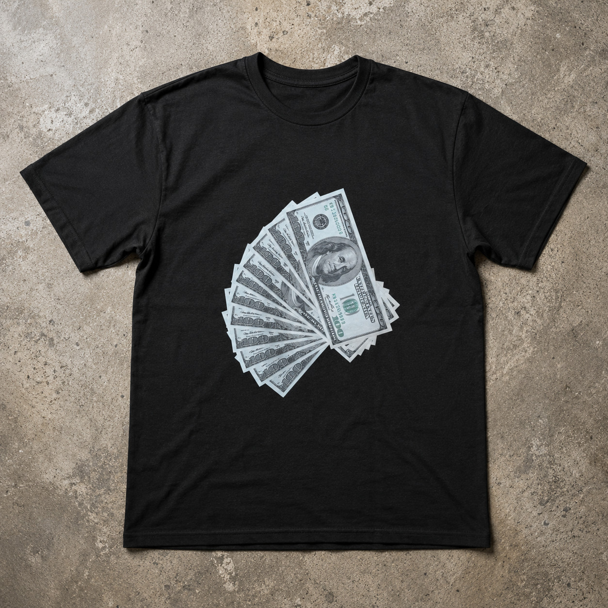 6 People I Trust Funny Money Graphic T-Shirt Dollar Bill Humor Meme Tee