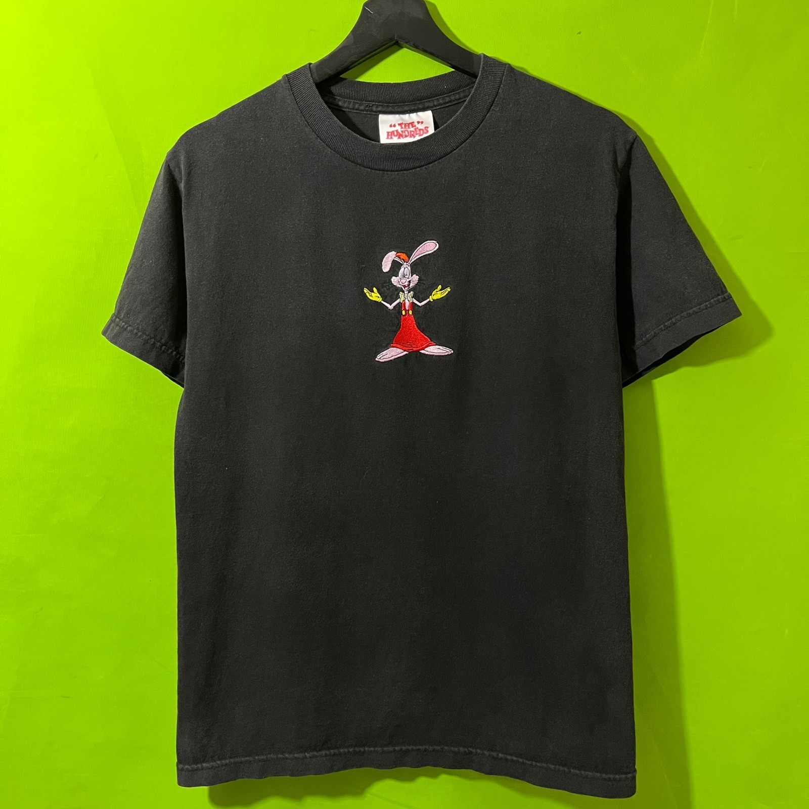 The Hundreds x Who Framed Roger Rabbit Black T-Shirt Mens Small Embroidered Logo