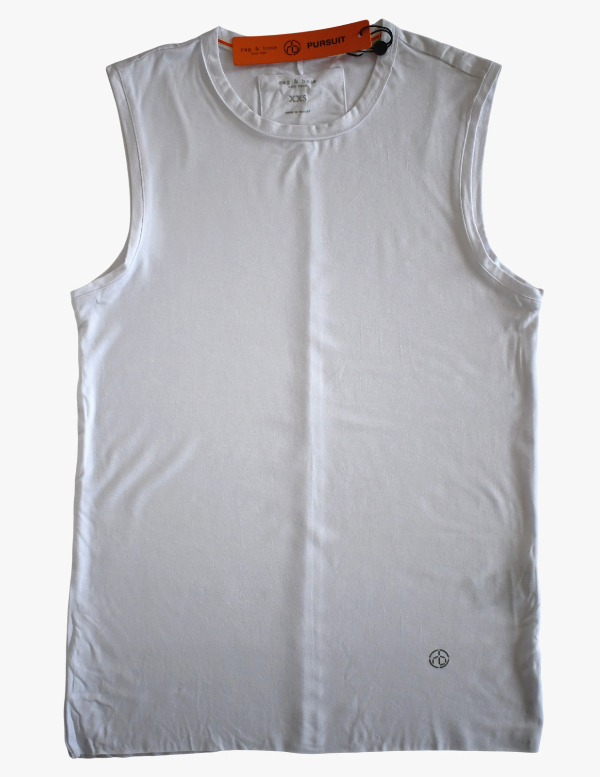 NEW RAG & BONE PURSUIT HAYDON White TECH JERSEY Men’s TANK Tee T-Shirt XXS/2XS