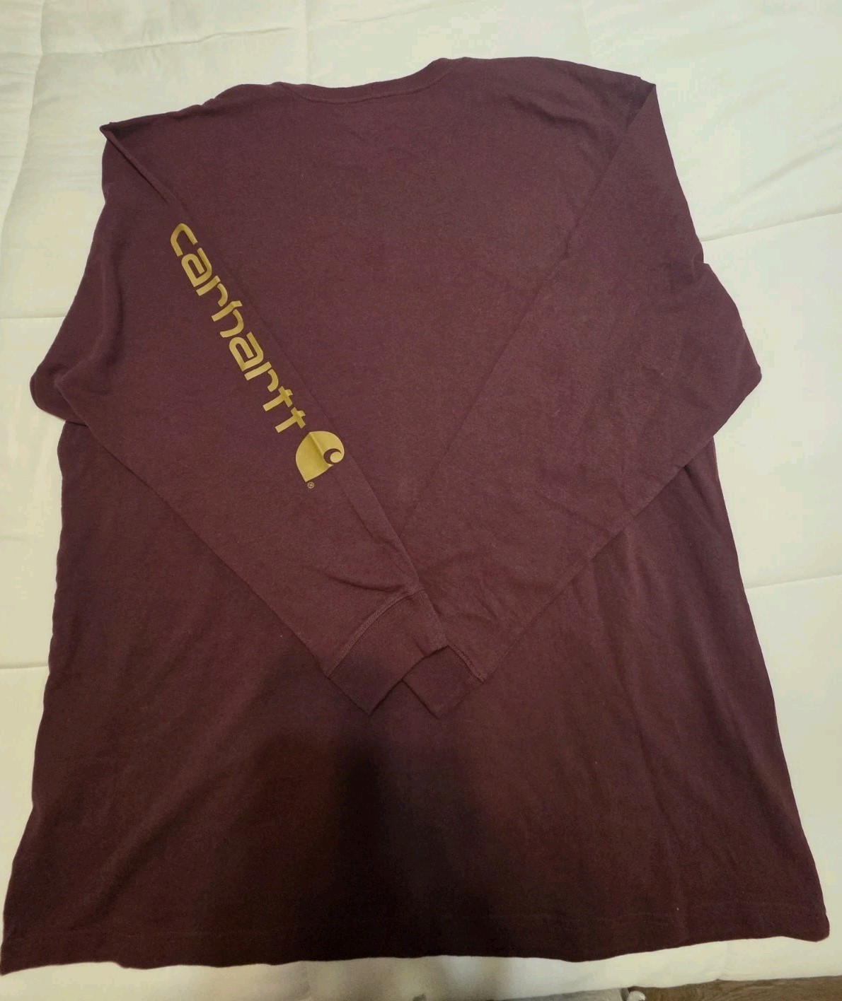 NWT MEN’S 2XL LOOSE FIT Long Sleeve CARHARTT HEAVYWEIGHT T-SHIRT TK0231-M IRR