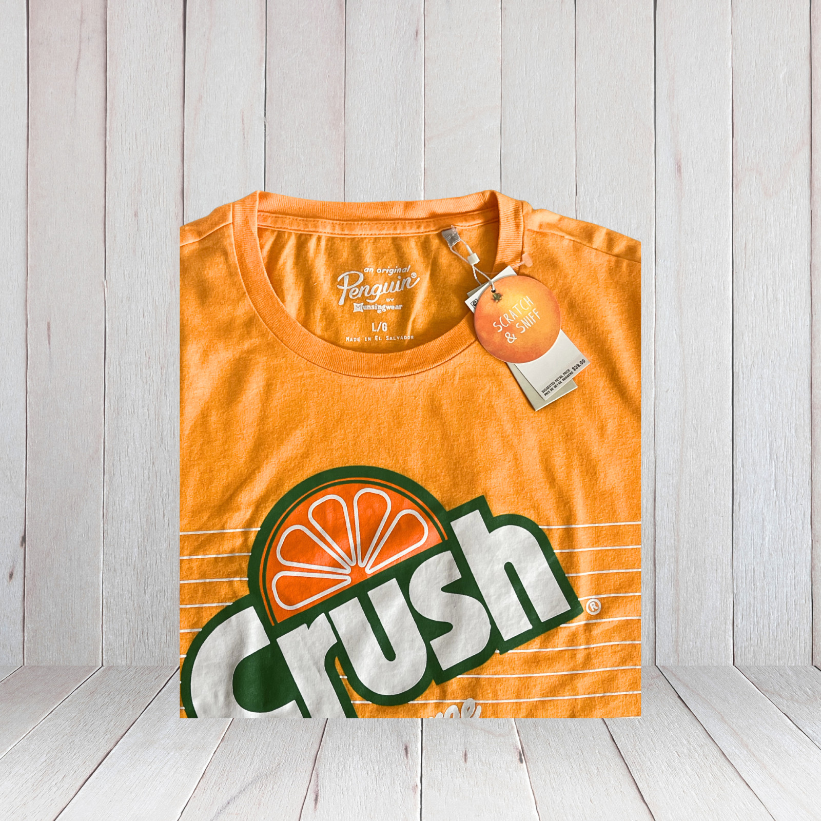 Original Penguin by Munsingwear Men’s Apricot Crush Orange Golf Polo Shirt L