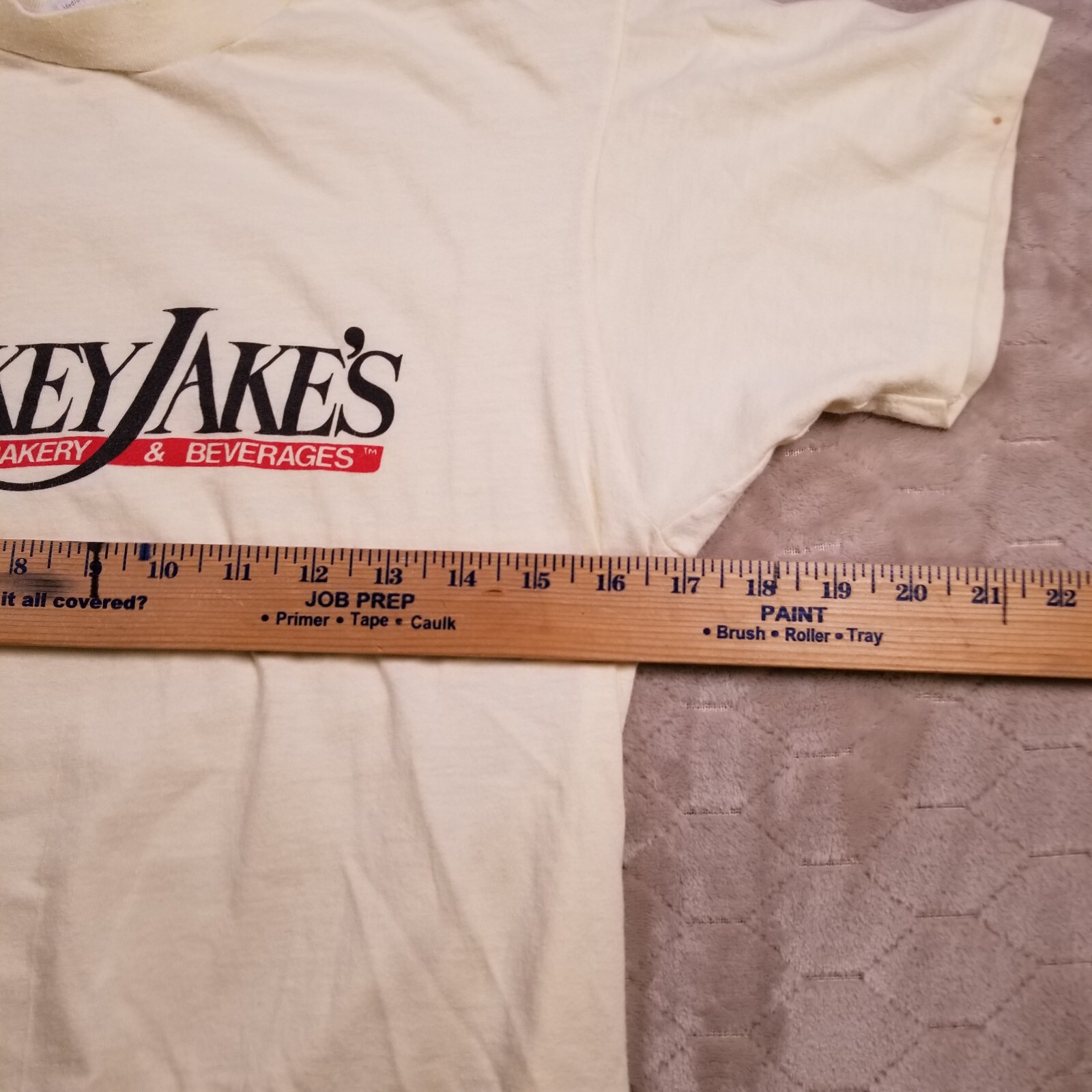 VTG 80s Hanes Flakey Jakes Food Shirt Sz Md Natural Color See Pics Single Stitch