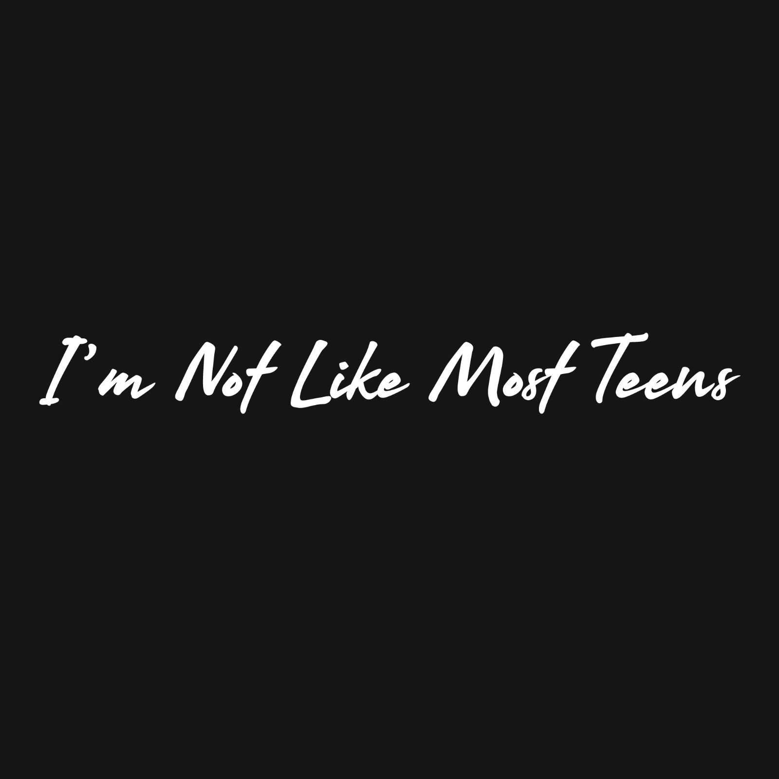 I’m Not Like Most Teens Sarcastic Humor Men’s Hoodies