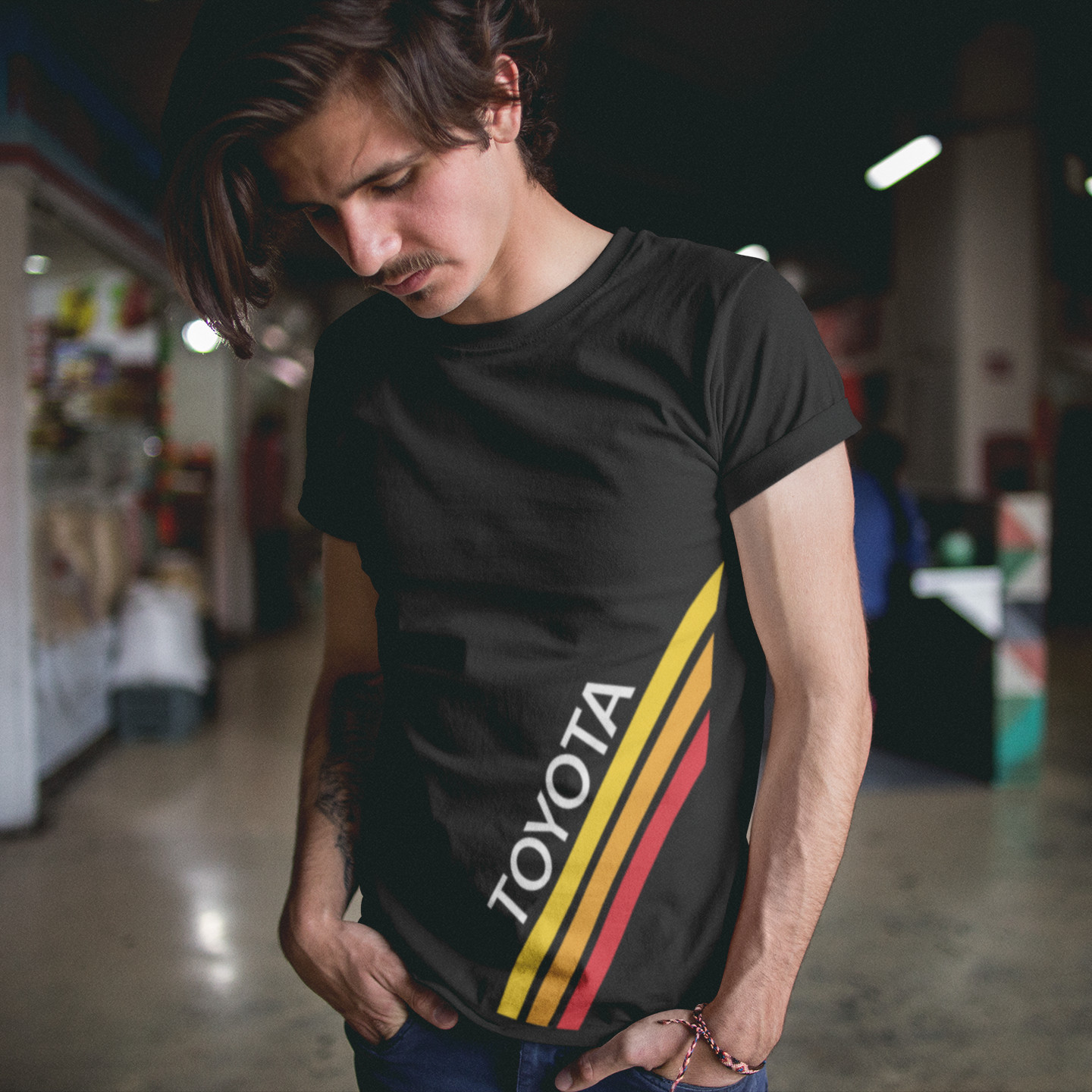 Toyota Racing Stripes Retro Style Short-Sleeve Unisex T-Shirt
