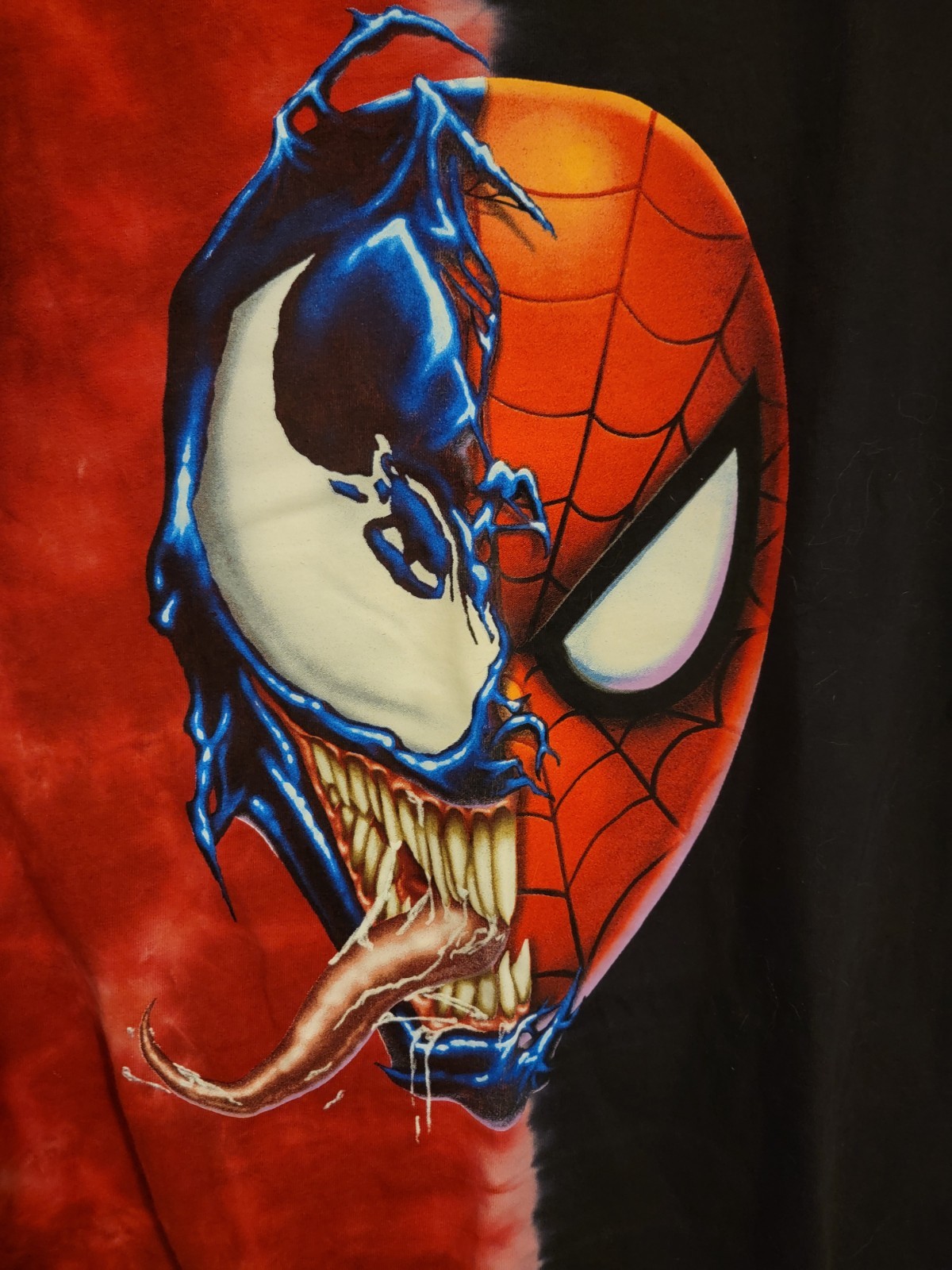 SPIDER MAN Spiderman Tie-dye Pattern Character Print T-shirt Men’s No Size Tag