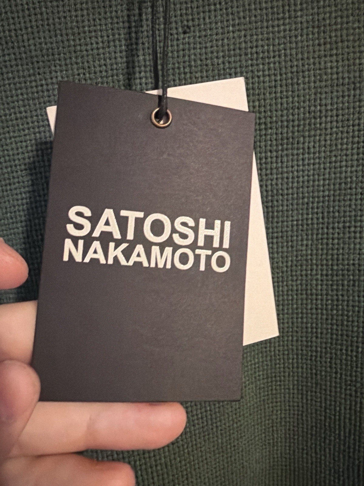 Satoshi Nakamoto Logo Thermal With studs Green Size XXL