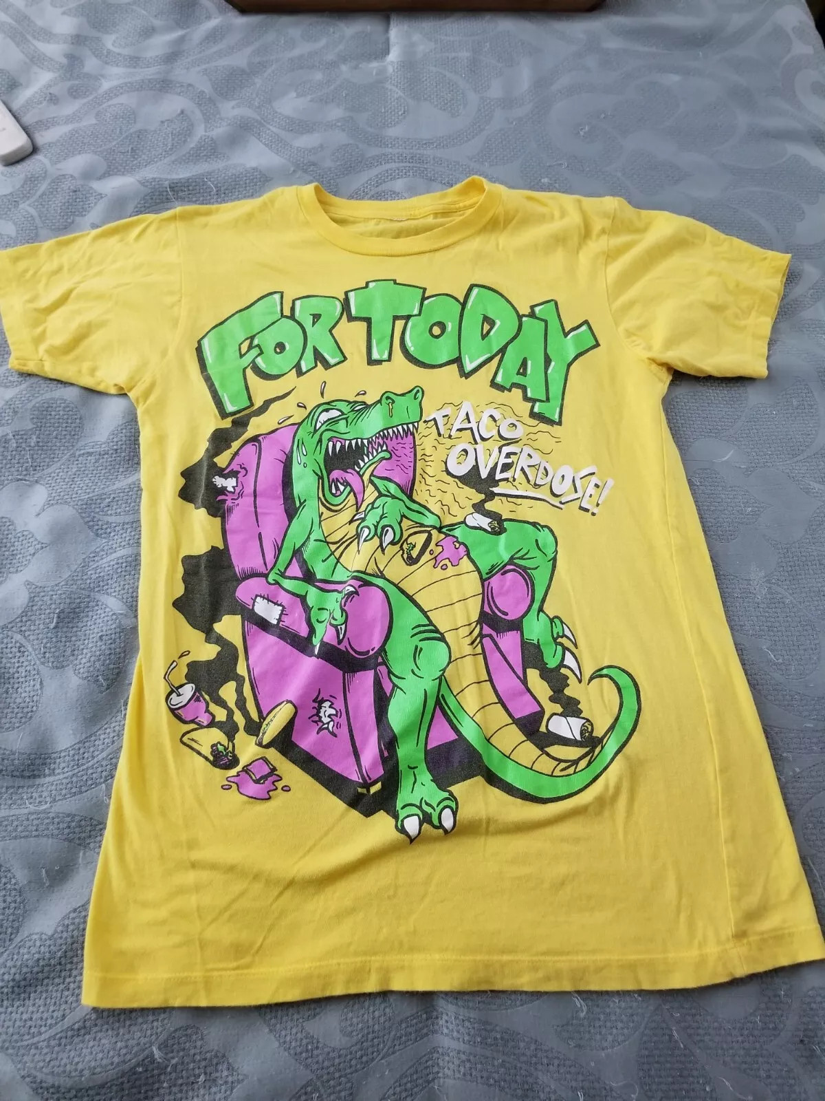For Today Monster Band Collection Short Sleeve Full Size S to 5XL Yellow T-shirt