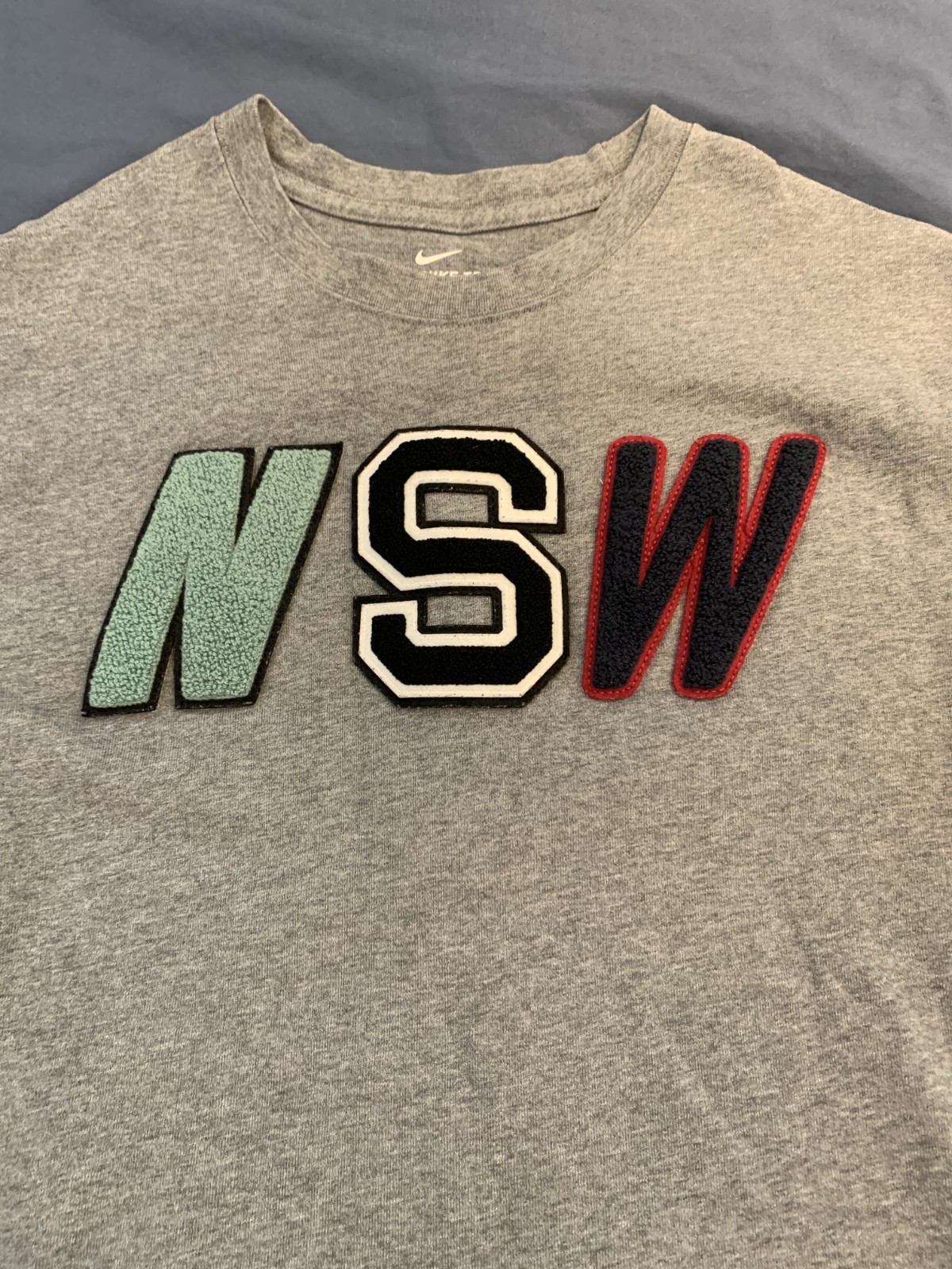 Nike Sportswear NSW 2 Tee T-Shirt Mens Size S Carbon Heather Grey 927396-091