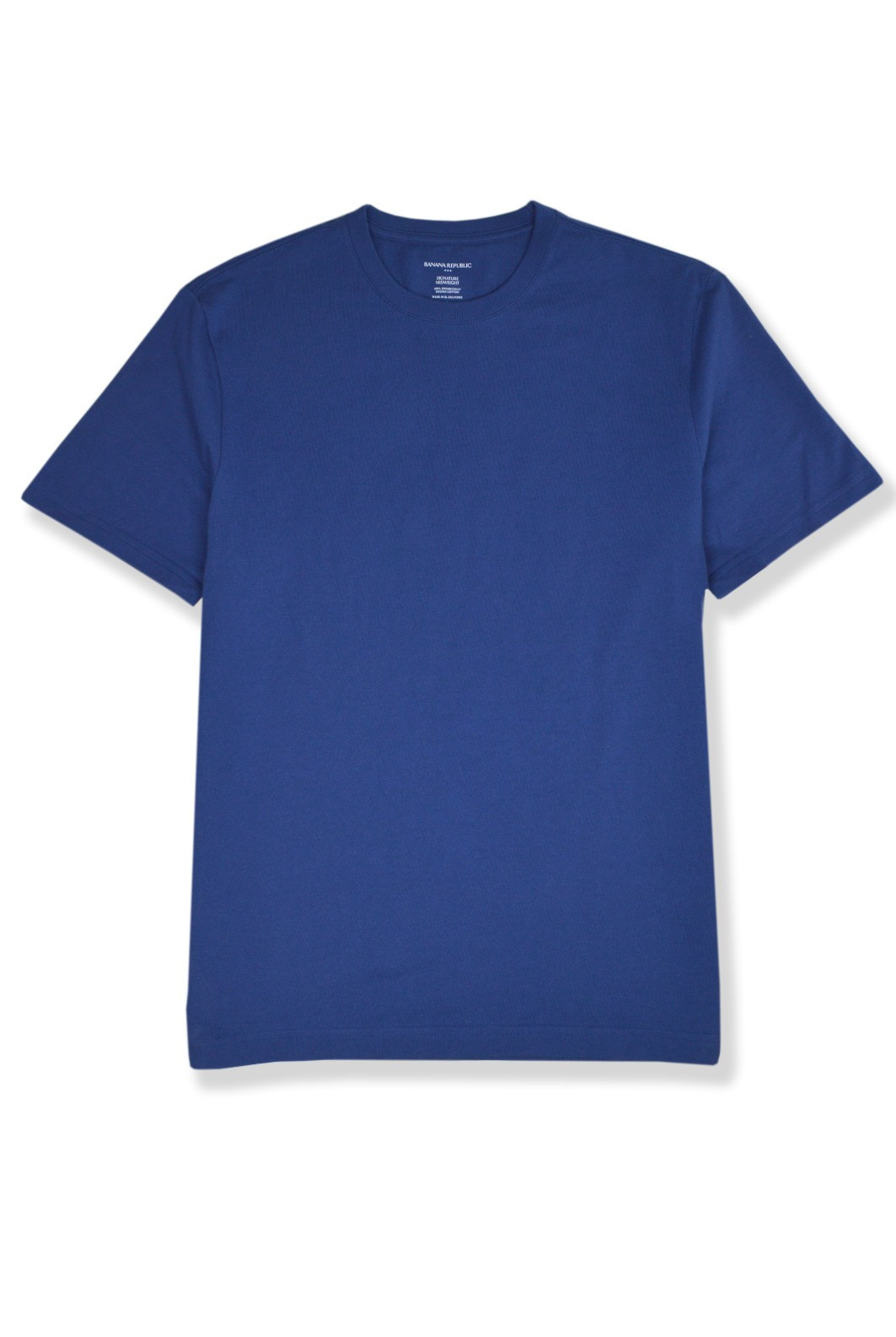 Banana Republic F Mens Blue Midweight Cotton Crewneck Tee Shirt Medium M BR-005