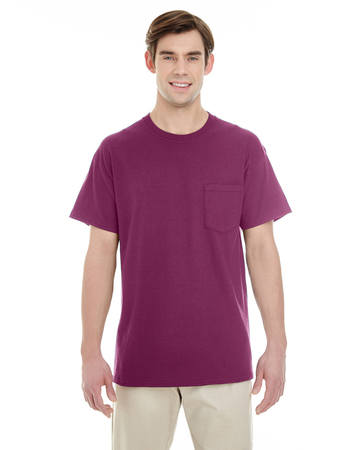 2 Pack Of Gildan Unisex Heavy Cotton Pocket Stylish T Shirt Plain T-Shirt – G530