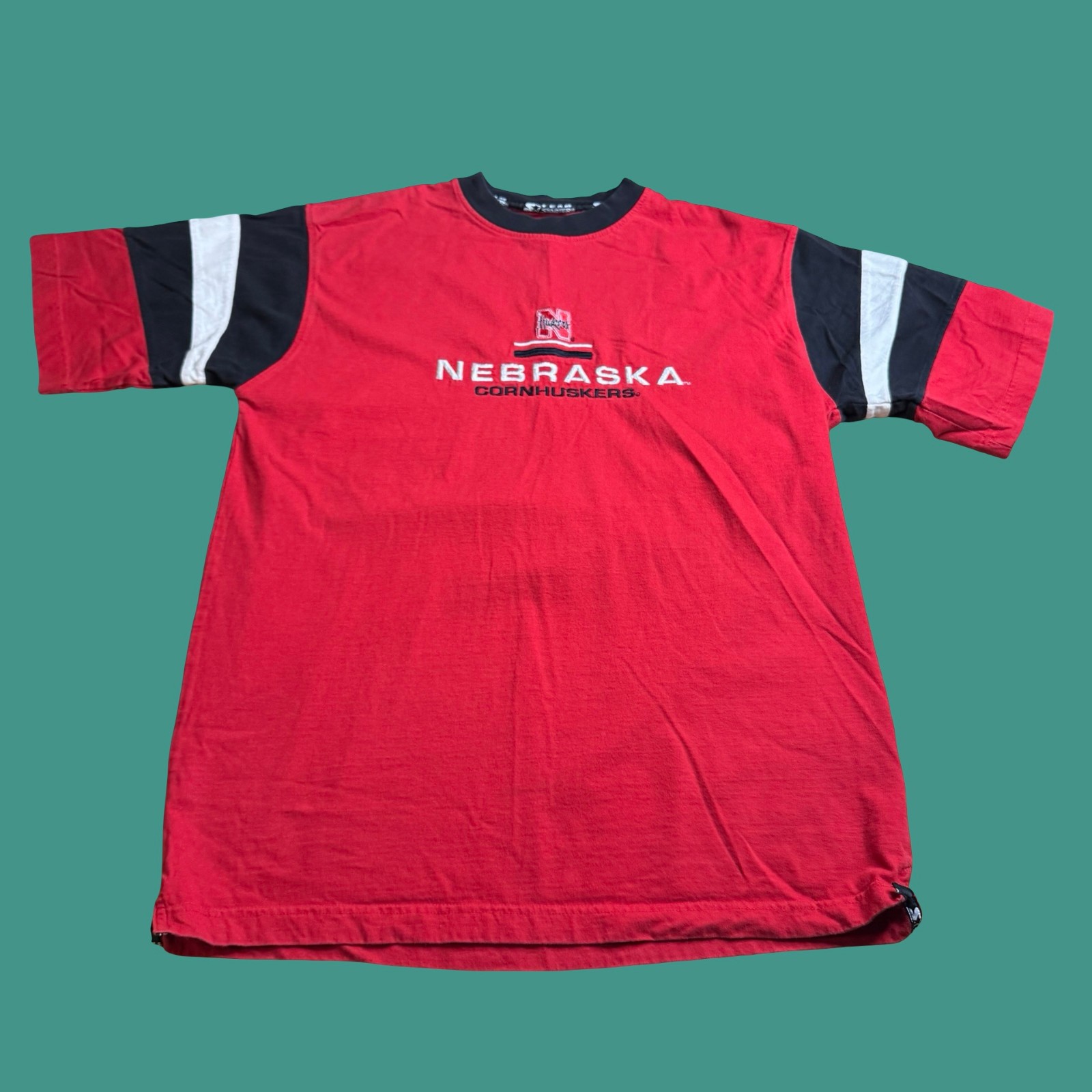 Vintage Starter Nebraska Huskers T Shirt Mens M College University Football