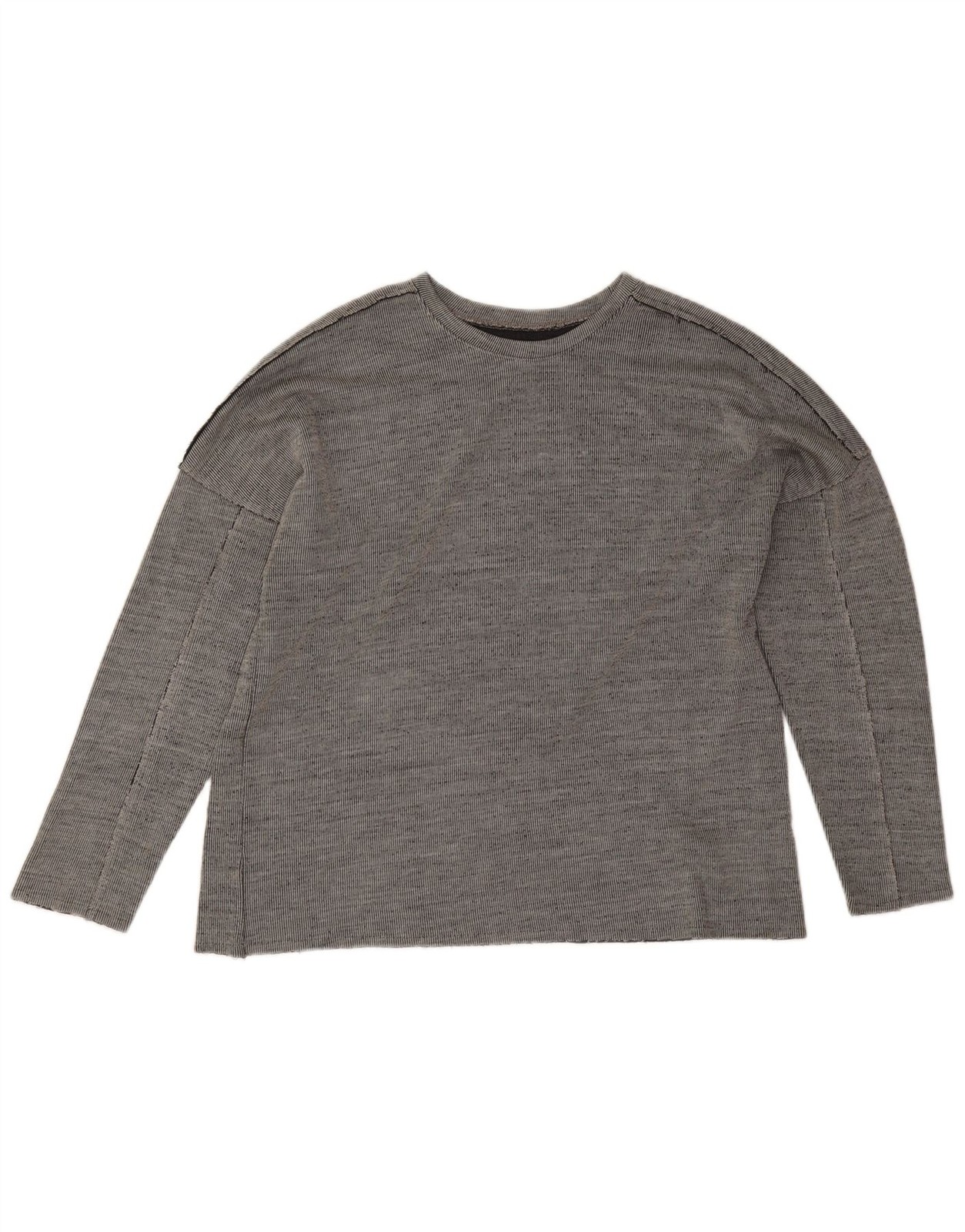 Vintage Mens Top Long Sleeve XL Grey Acrylic DP05