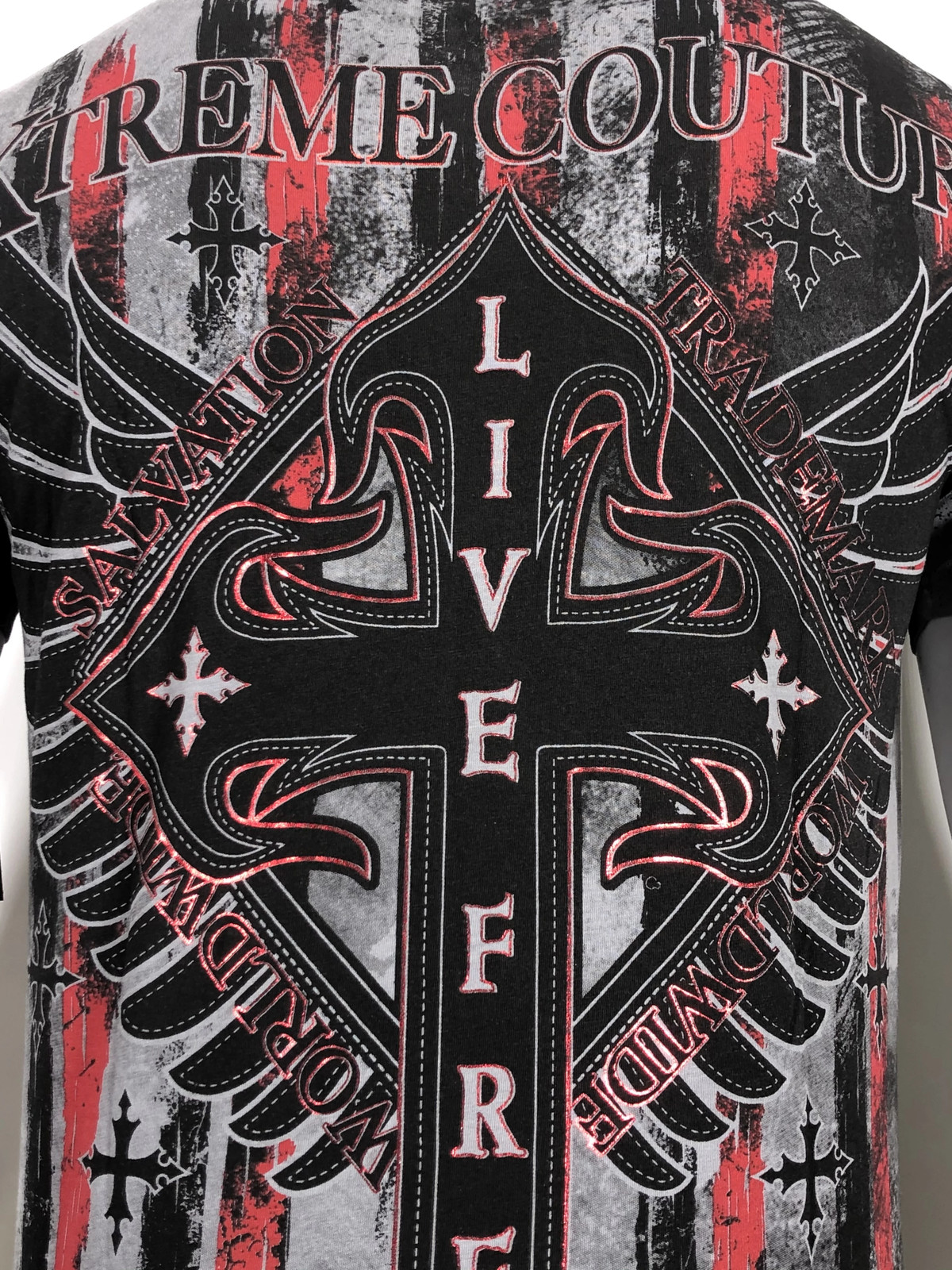 XTREME COUTURE by AFFLICTION Men’s T-Shirt LIBERTY CRUSADE Biker MMA