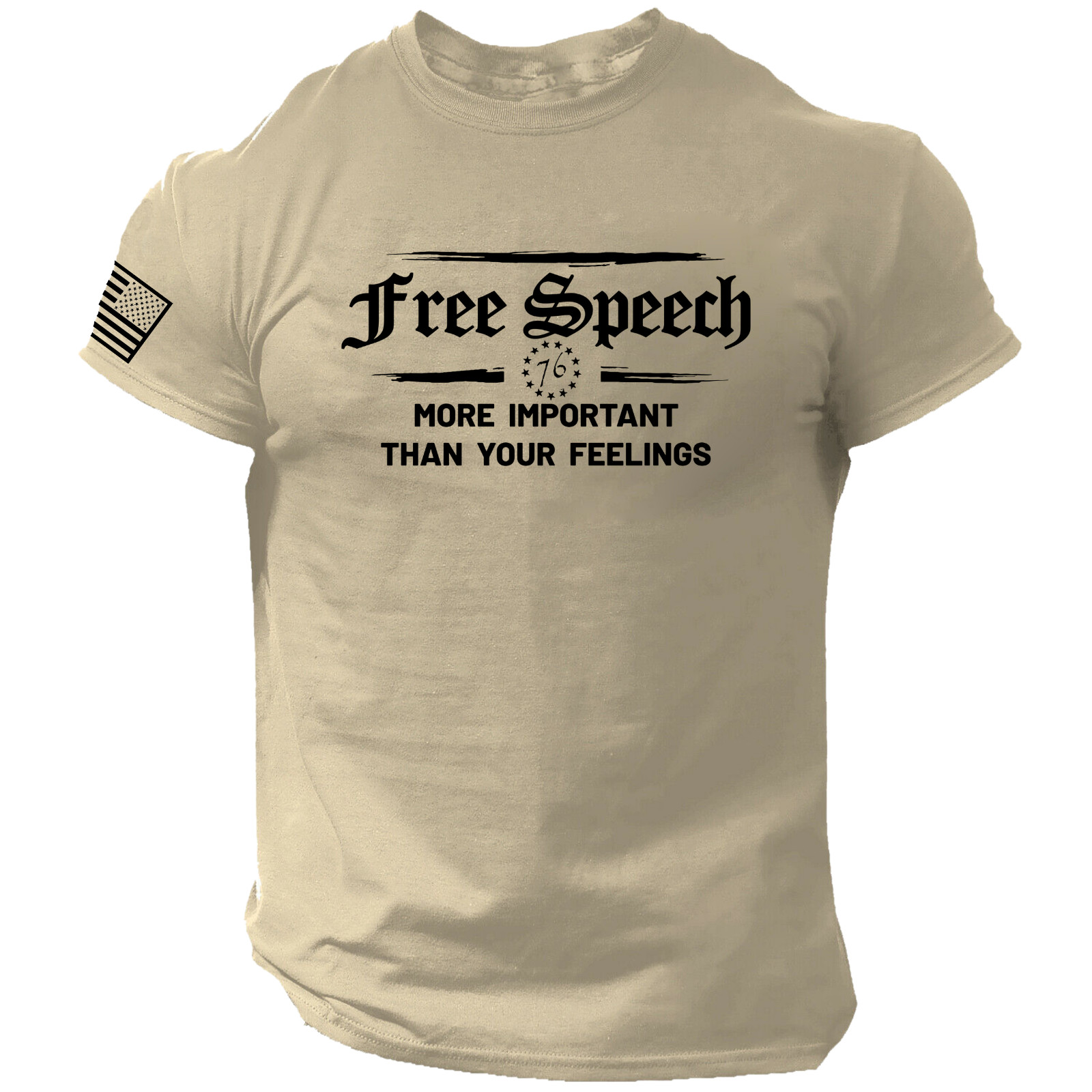 Free Speech 1st Amendment T-SHIRT American Patriotic 1776 America USA Freedom