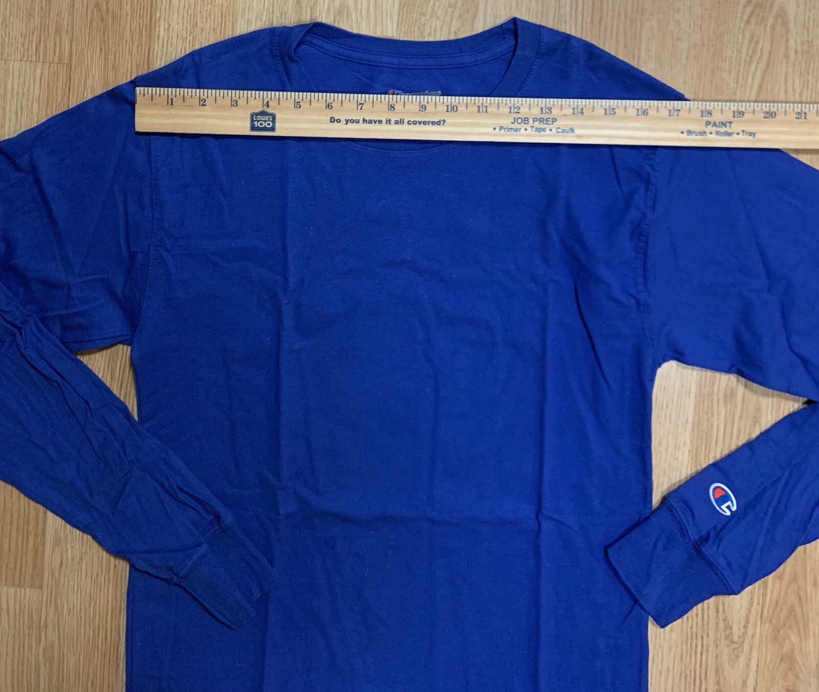 Champion Authentic Athleticwear Long Sleeves Tshirt Small Blue New