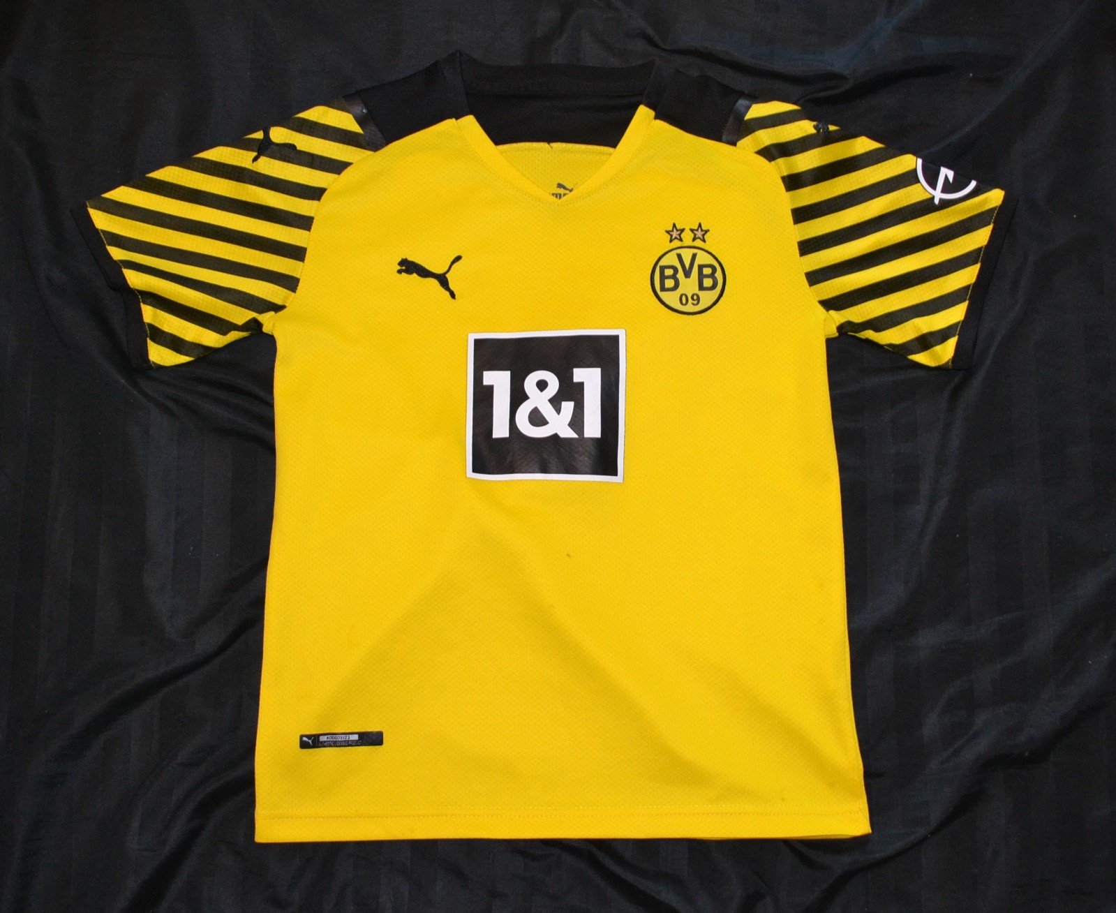 T Shirt Football Borussia Dortmund 2021-2022 Puma Yellow Black Small Haaland 9