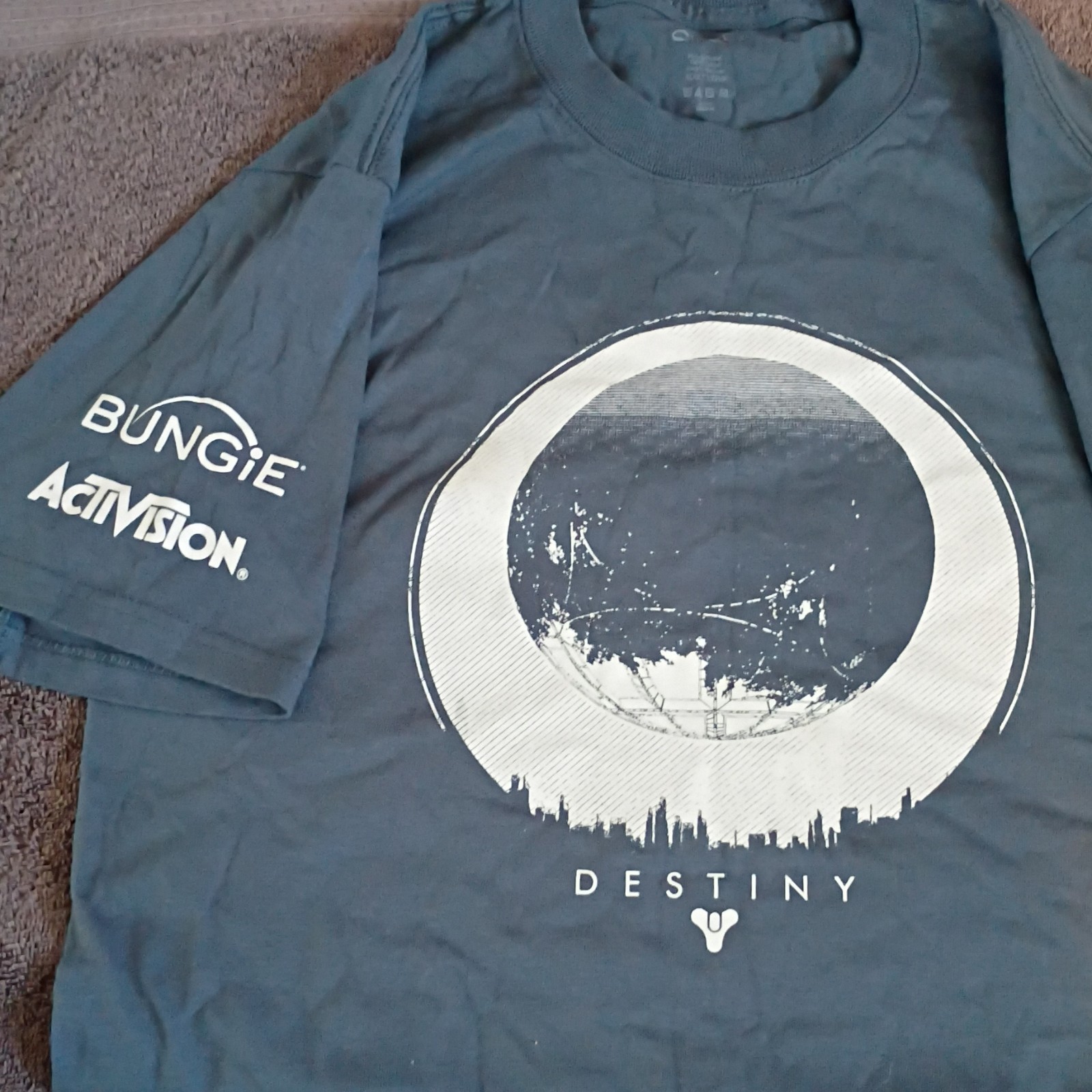 Port & Company Men’s S Blue Cotton Destiny Bungie Graphic T-Shirt