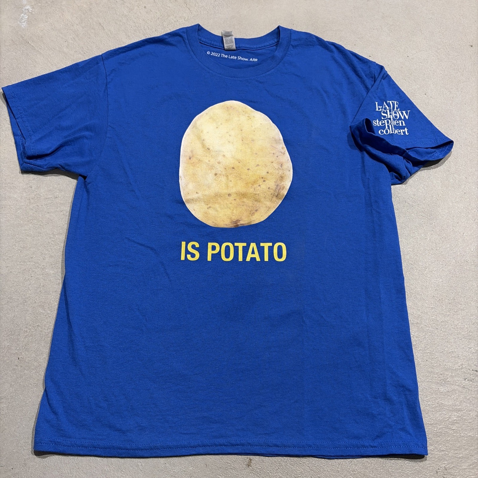 The Late Show with Stephen Colbert Is Potato T Shirt Men’s Sz L 2022