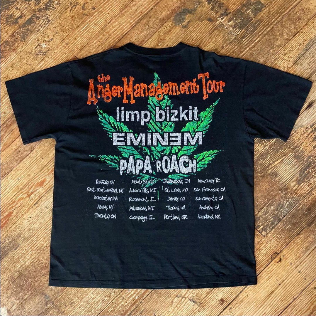 Limp Bizkit Anger Management Tour Washed T-Shirt Black XL