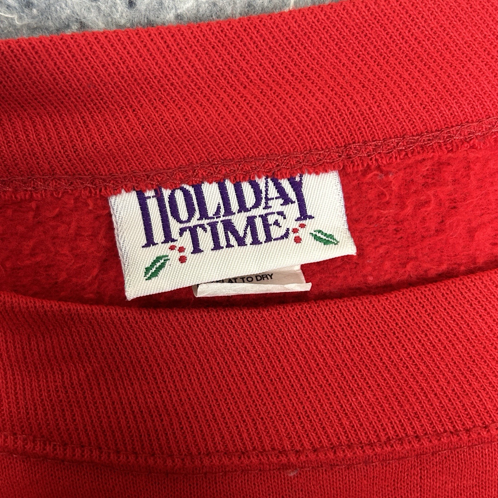 Vintage Holiday Time Christmas Sweatshirt USA Teddy Bears XL Red Ugly Sweater