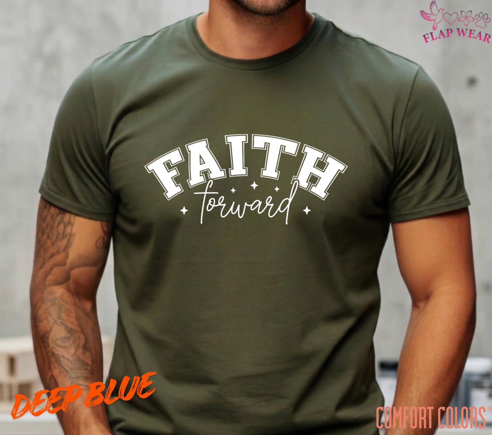 Unisex Faith Forward T-Shirt, Men T shirt,Women T shirt Gift ReligionTop