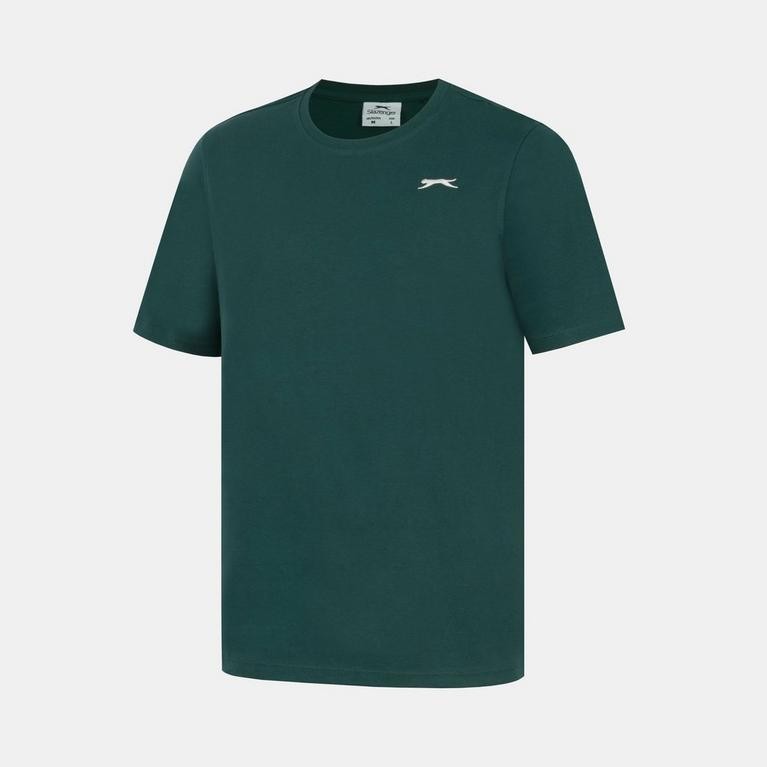 Mens Slazenger 100% Cotton Plain Crew Neck T Shirt XS S M L XL XXL 3XL 4XL BNWT
