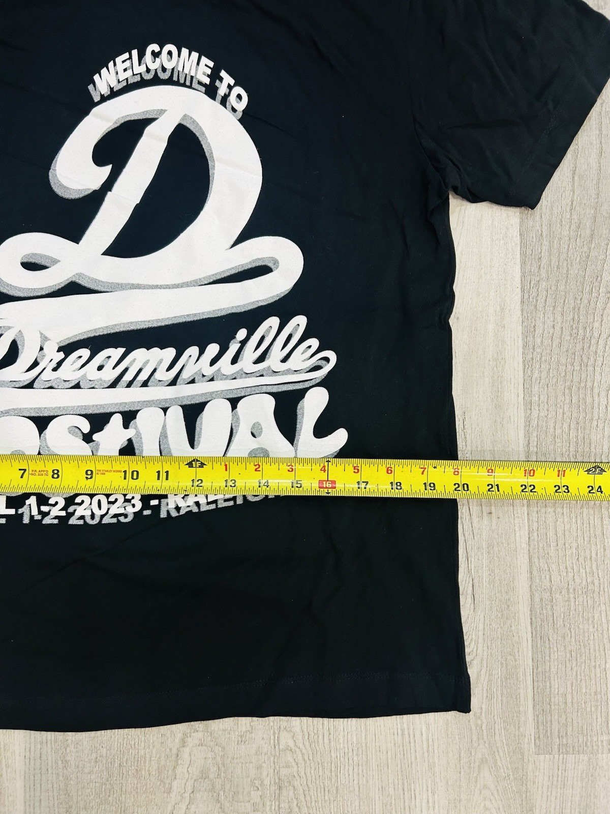 Dreamville Festival 2023 Graphic T-shirt Men Small Black J Cole Two Sided