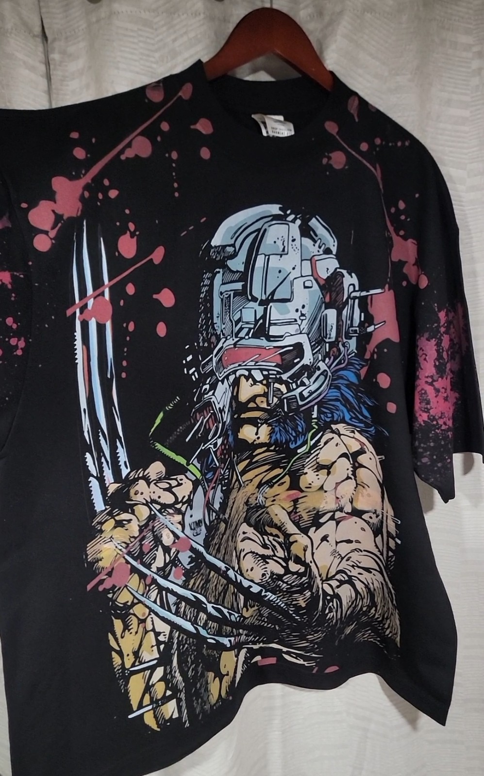 WOLVERINE WEAPON X ON A SHAKA HEAVYWEIGHT GARMET DYED T SHIRT “MODERN”