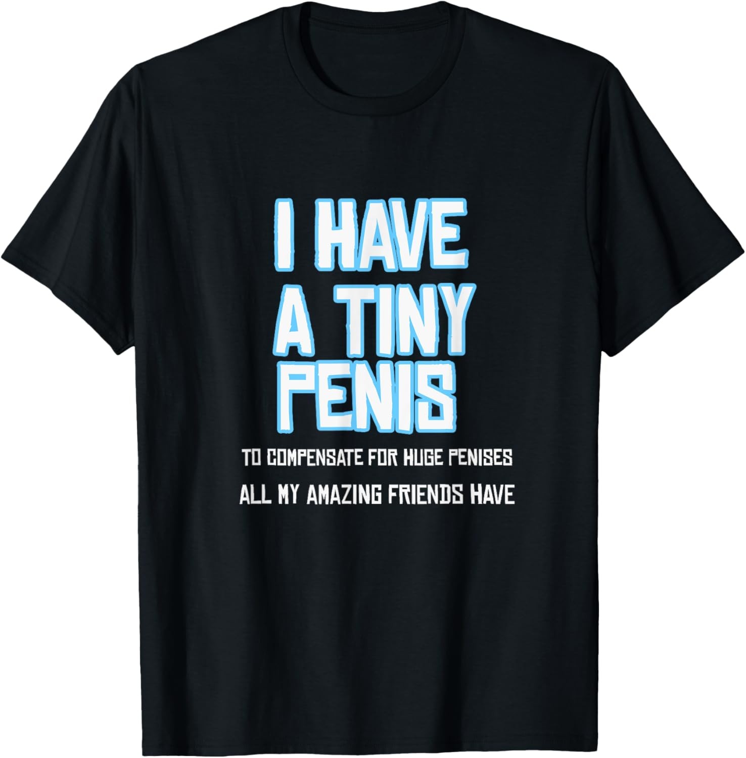 Funny Sarcastic Offensive Prank-I Have A Tiny Penis T-Shirt
