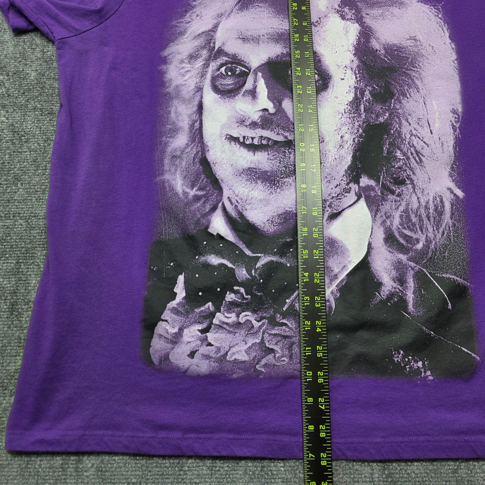 Beetlejuice Graphic Tee Men’s Size 3XL Purple Short Sleeve Movie Promo T-Shirt