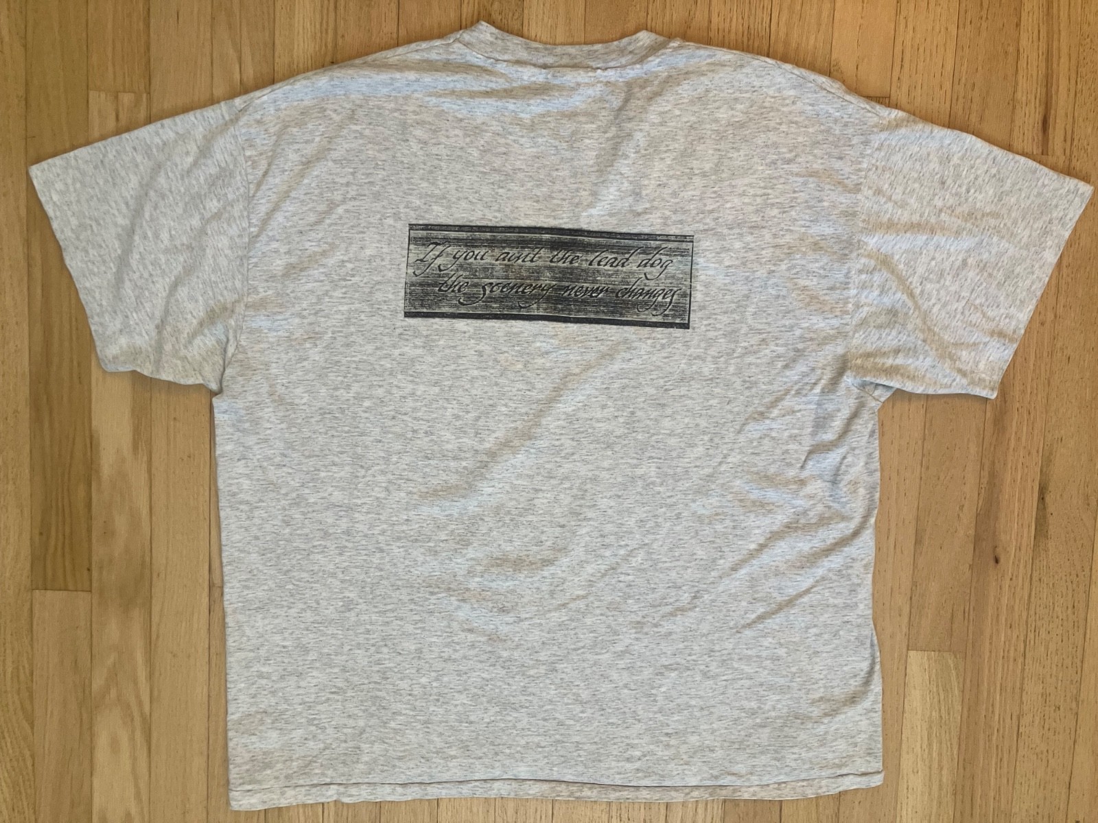 VTG L Gizzard If You Ain’t The Lead Dog Rifle Shooting Shirt, Padded Shoulder XL