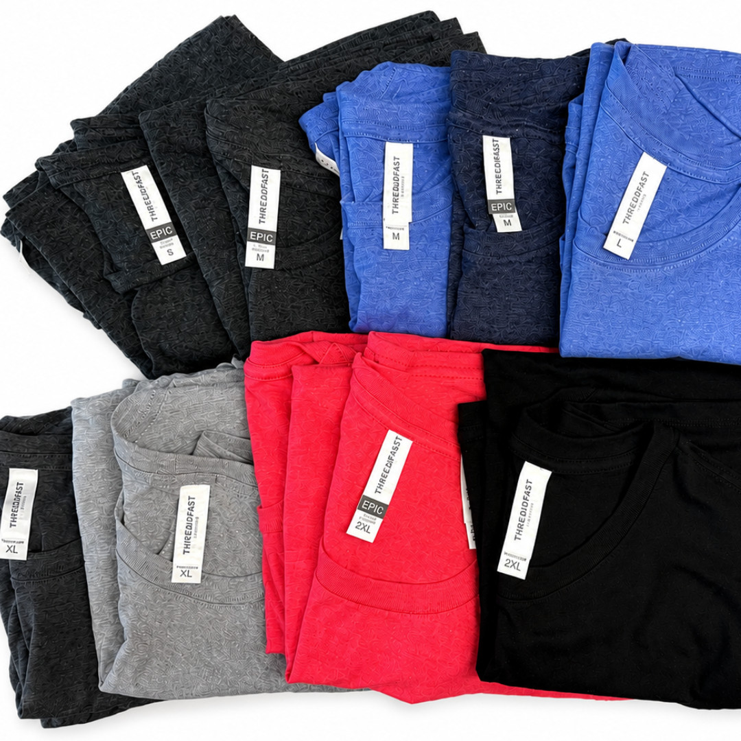 18 Threadfast Blank T-Shirts Lot S-2XL Mixed Sizes Colors New HTV DTF Craft