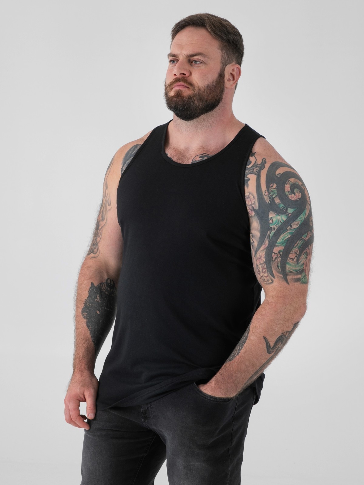 D555 Duke Mens Muscle Vest T-Shirt Cotton Sleeveless Gym Tank Top S M L XL XXL