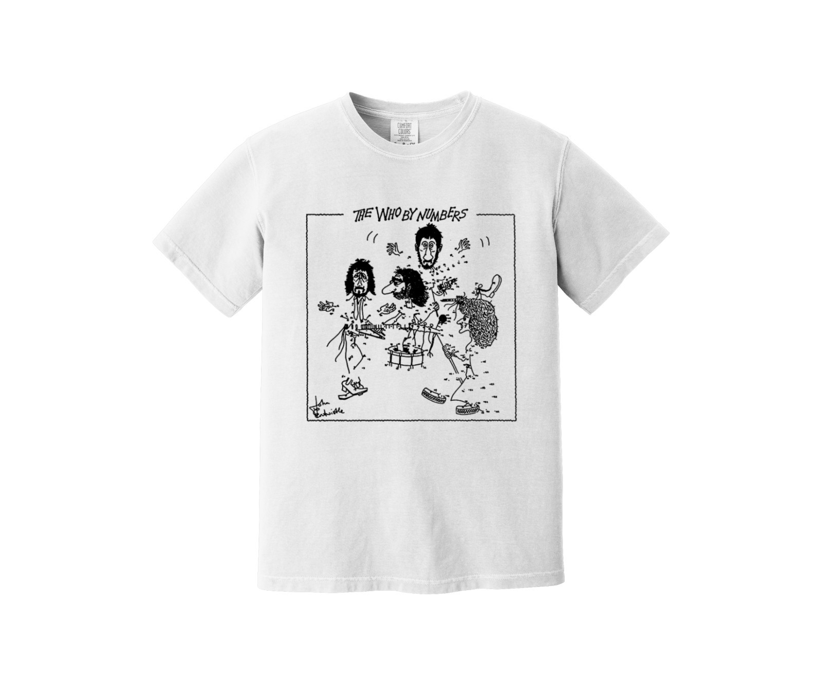 The Who Heavyweight T Shirt – By Numbers Album Art, My Generation, Baba O’Riley