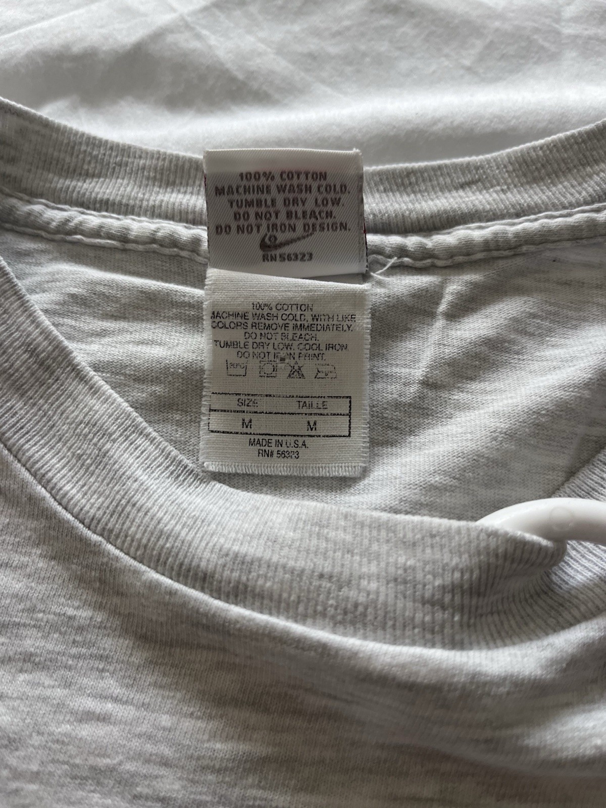 Nike Mount Rushmore Graphic Print T-Shirt Gray Men’s M Crew Neck Cotton Knit