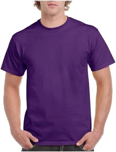Gildan Mens Plain T Shirts Solid Cotton Short Sleeve Blank Tee Top Shirts S-3XL