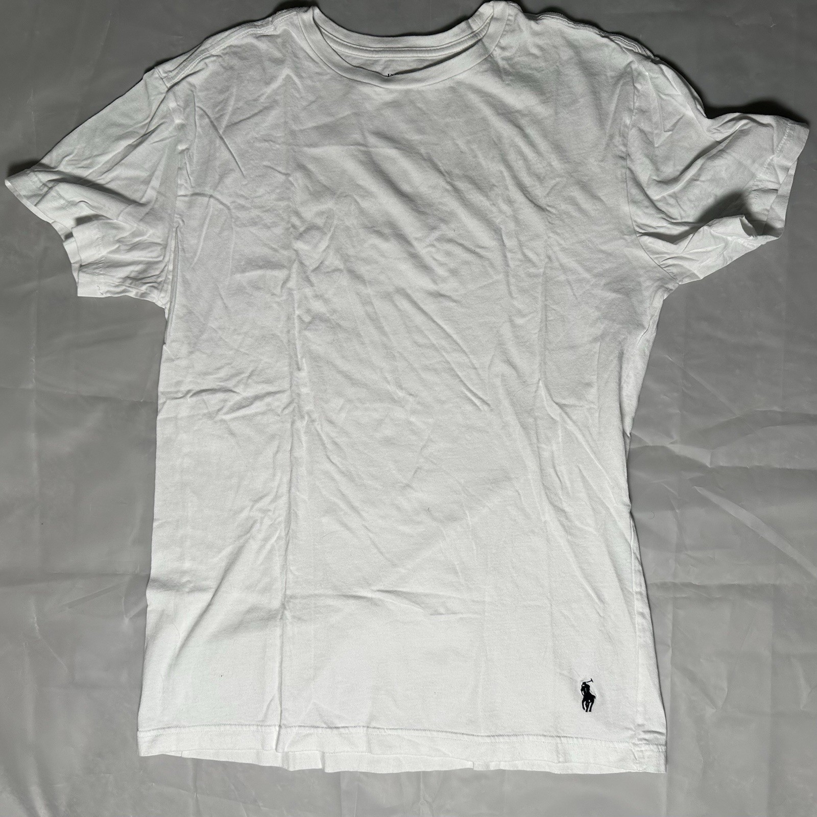 Polo Ralph Lauren Men’s Large White Slim Fit Crew-Neck T-Shirt