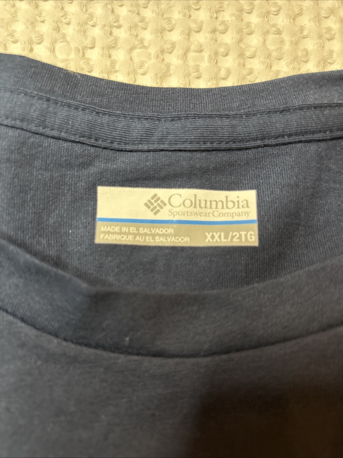 Columbia Omni-Wick T Shirt Mens XXL Regular Fit NWT Navy Blue