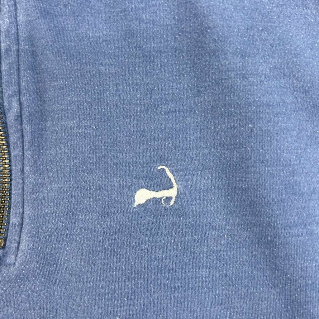 Cuffys Sweatshirt Mens XL Blue Knit Long Sleeves 1/4 Zip Pullover