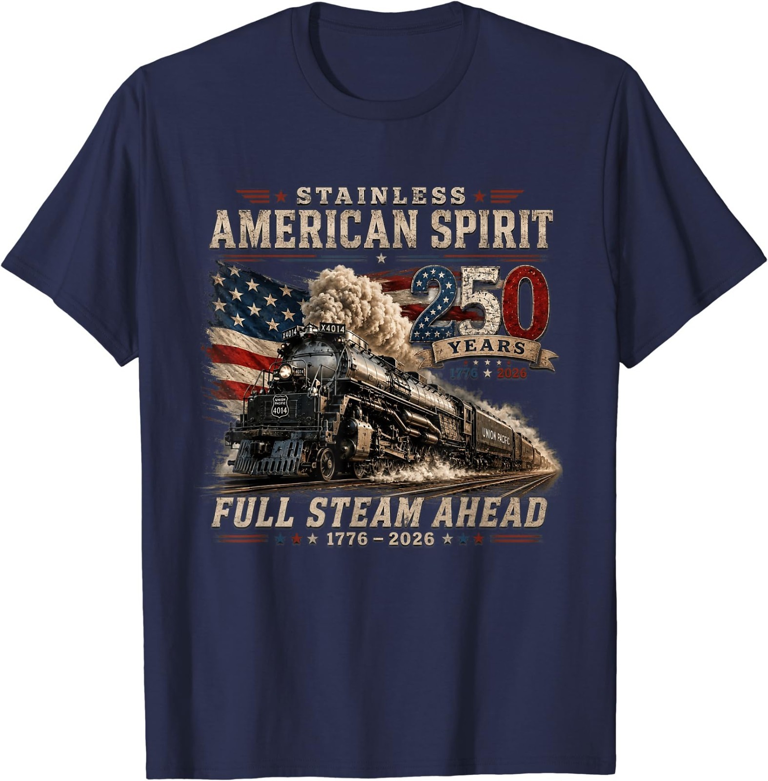 Big Boy 4014 Vintage 250 Steam Locomotive Railroad Train T-Shirt